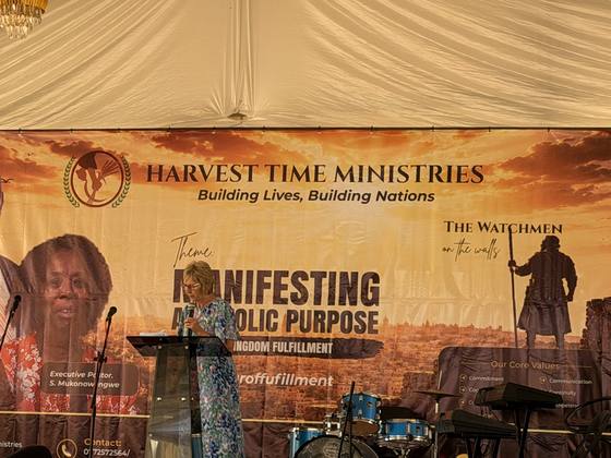 A guest minister speaking from the pulpit