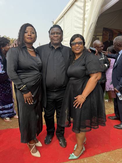 Members of the church dressed in black at the conference