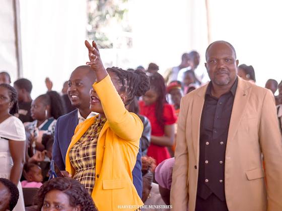Members rejoicing in worship