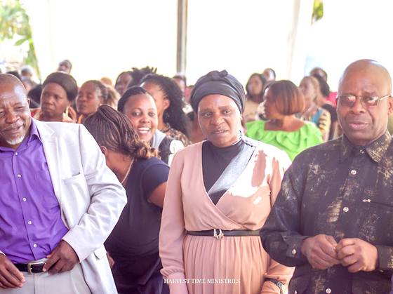Members of the congregation in fellowship